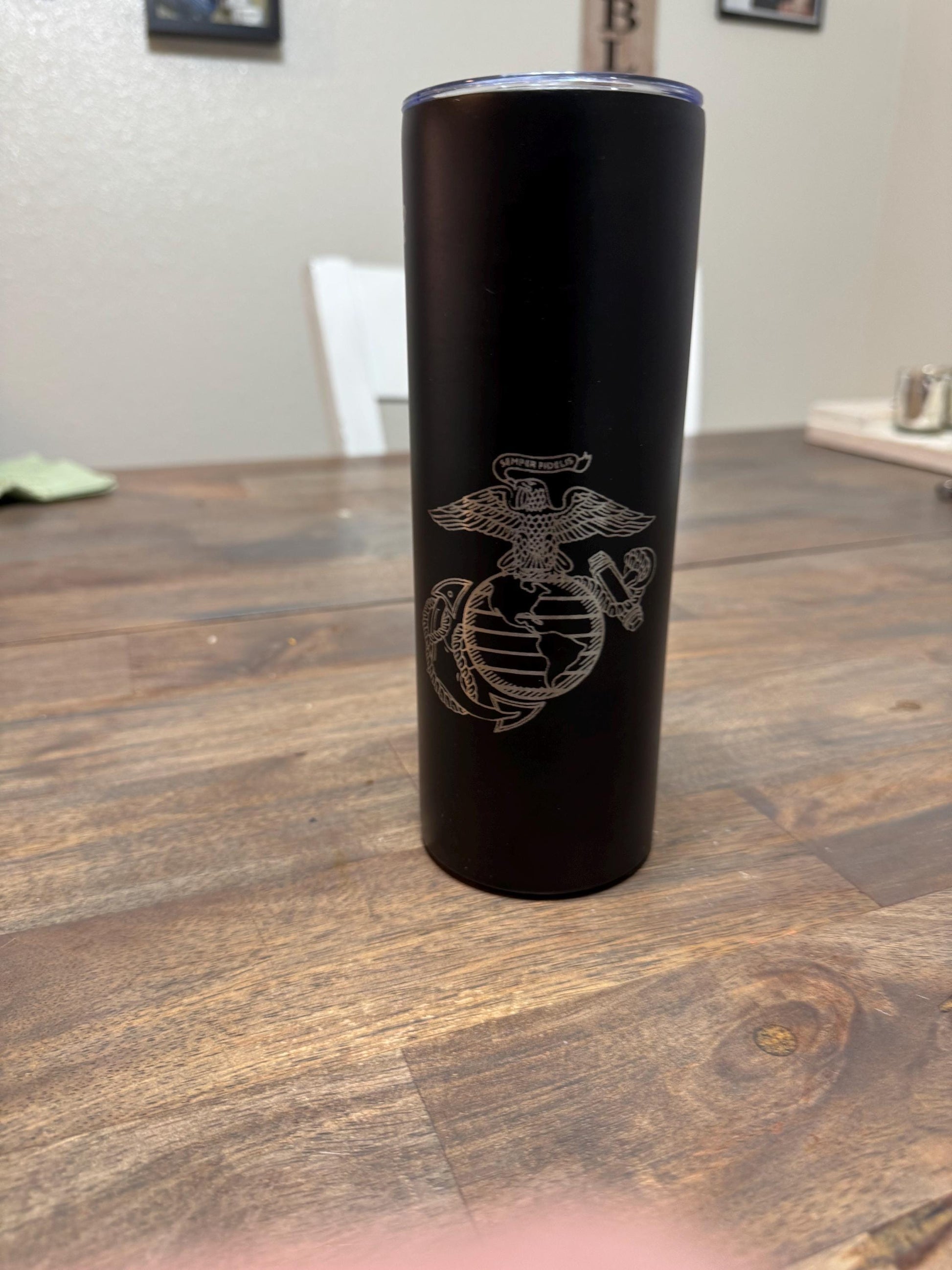 Custom laser engraved Tumbler