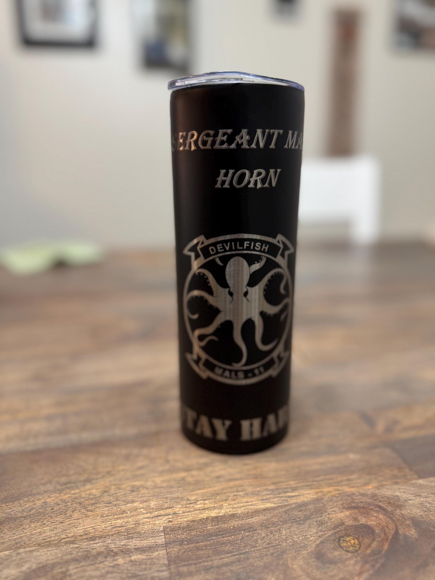 Custom laser engraved Tumbler