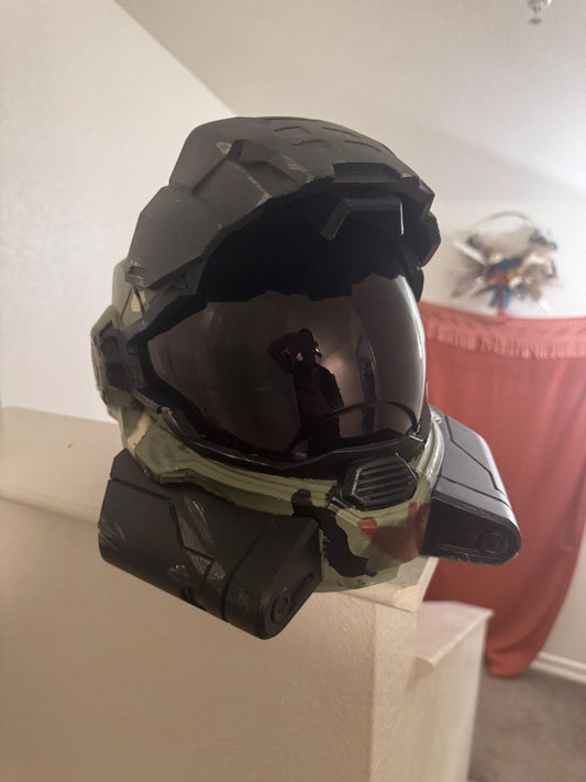 Halo Reach Security Helmet | 3D Printed Spartan Armor | Custom Paint, Visor Colors & Magnetic Backing | Cosplay Prop / Display Helmet