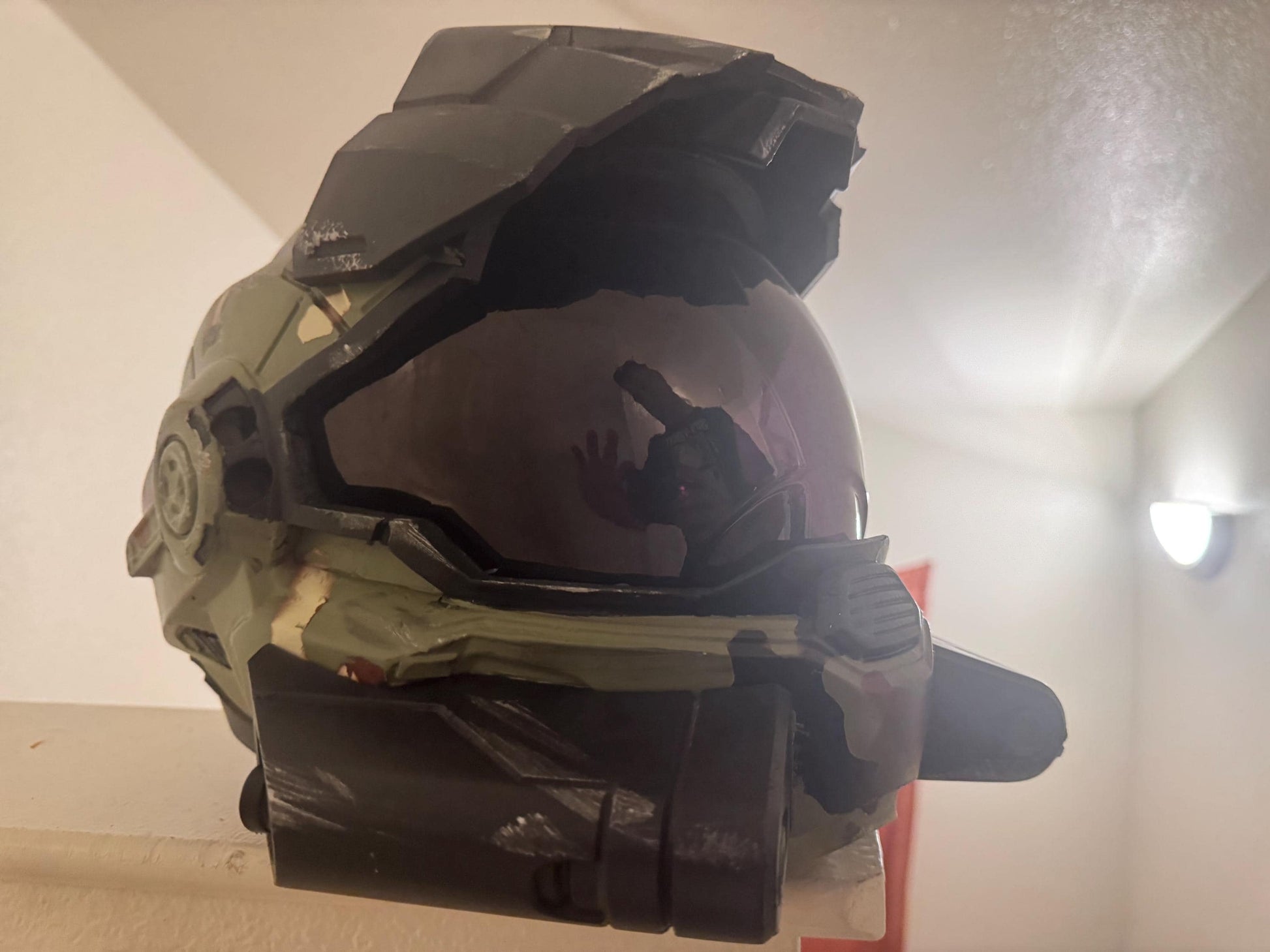 Halo Reach Security Helmet | 3D Printed Spartan Armor | Custom Paint, Visor Colors & Magnetic Backing | Cosplay Prop / Display Helmet