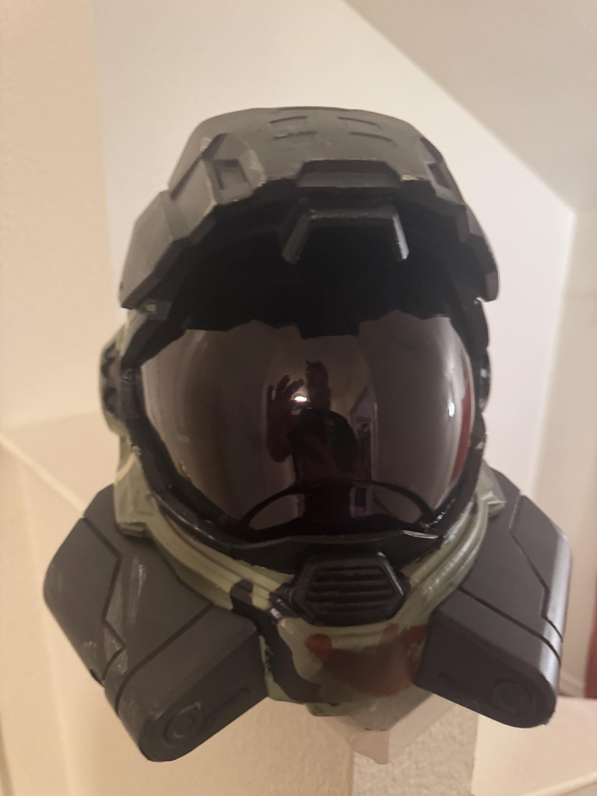 Halo Reach Security Helmet | 3D Printed Spartan Armor | Custom Paint, Visor Colors & Magnetic Backing | Cosplay Prop / Display Helmet