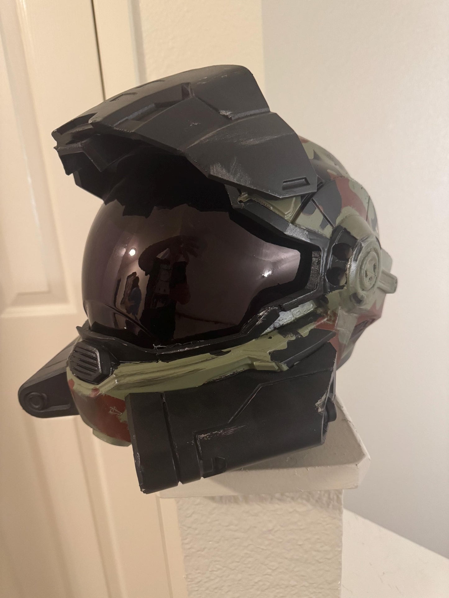 Halo Reach Security Helmet | 3D Printed Spartan Armor | Custom Paint, Visor Colors & Magnetic Backing | Cosplay Prop / Display Helmet