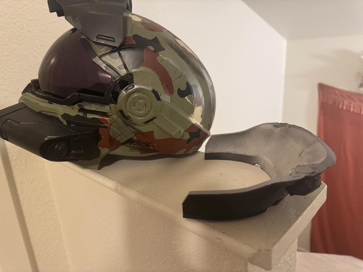 Halo Reach Security Helmet | 3D Printed Spartan Armor | Custom Paint, Visor Colors & Magnetic Backing | Cosplay Prop / Display Helmet