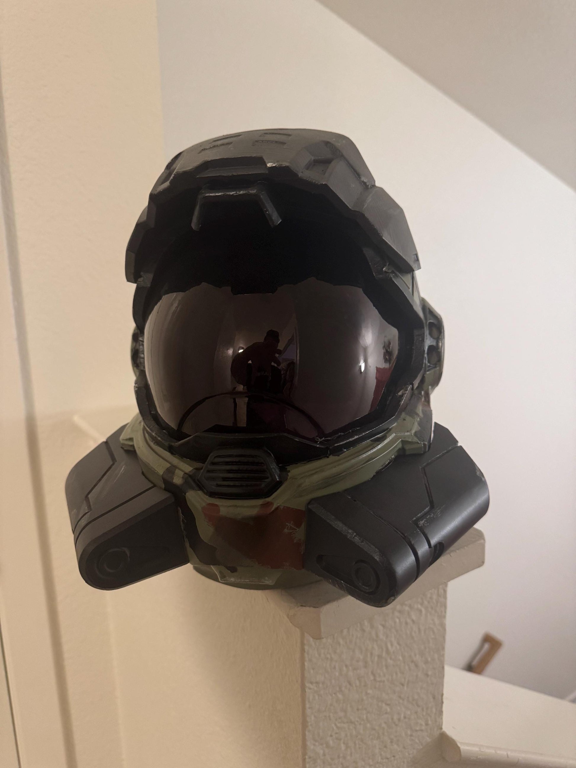 Halo Reach Security Helmet | 3D Printed Spartan Armor | Custom Paint, Visor Colors & Magnetic Backing | Cosplay Prop / Display Helmet