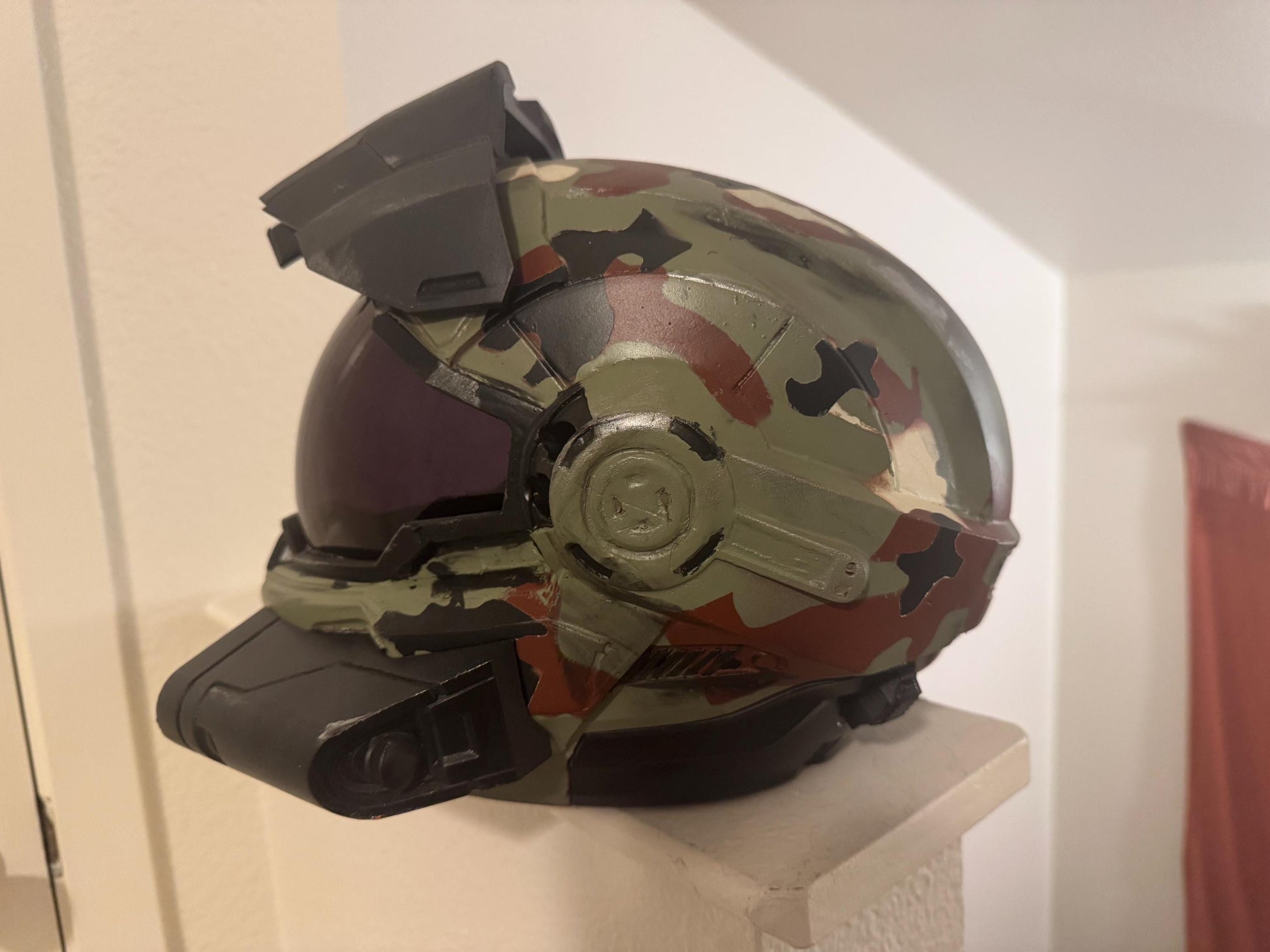 Halo Reach Security Helmet | 3D Printed Spartan Armor | Custom Paint, Visor Colors & Magnetic Backing | Cosplay Prop / Display Helmet