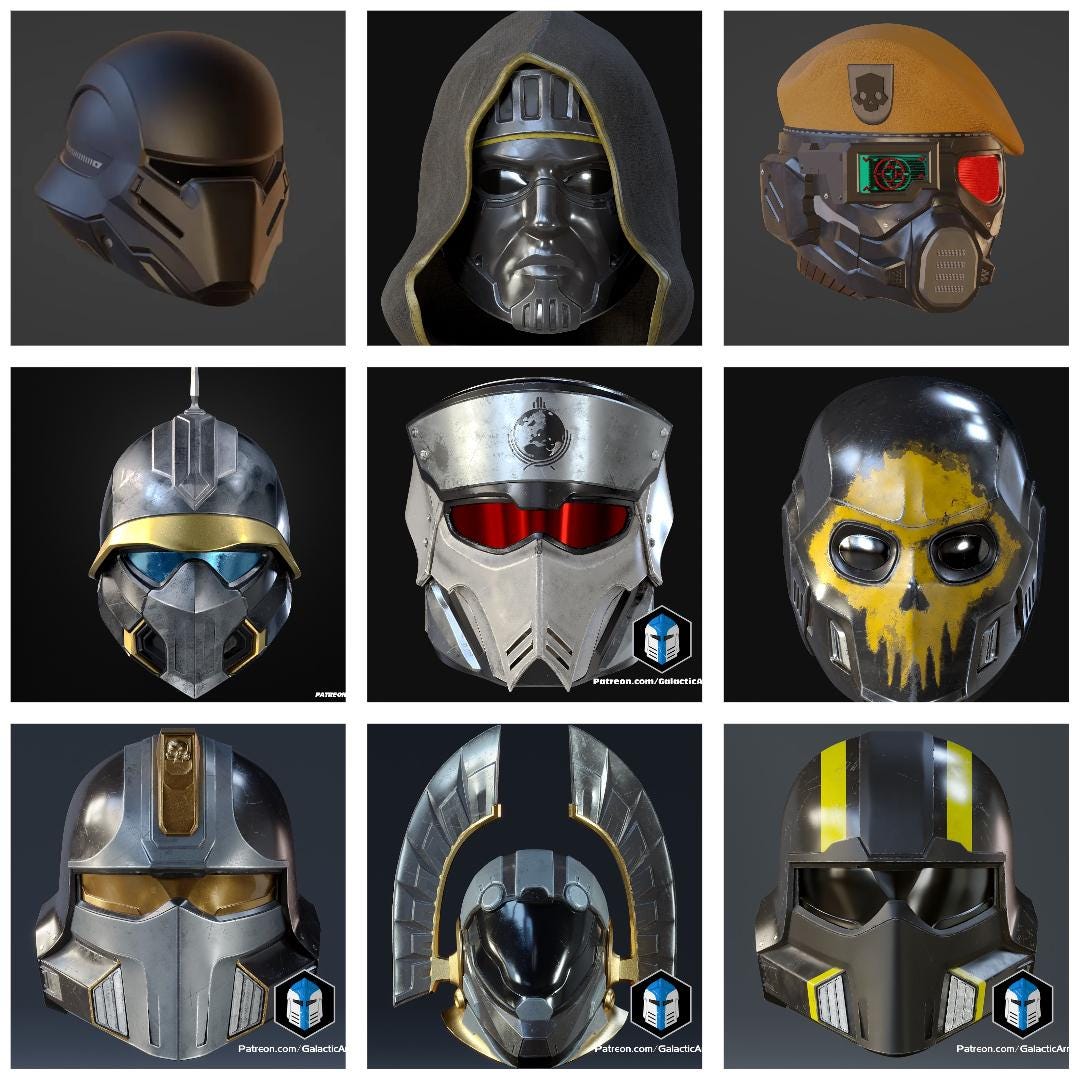 Custom Personalized Helldiver Helmets